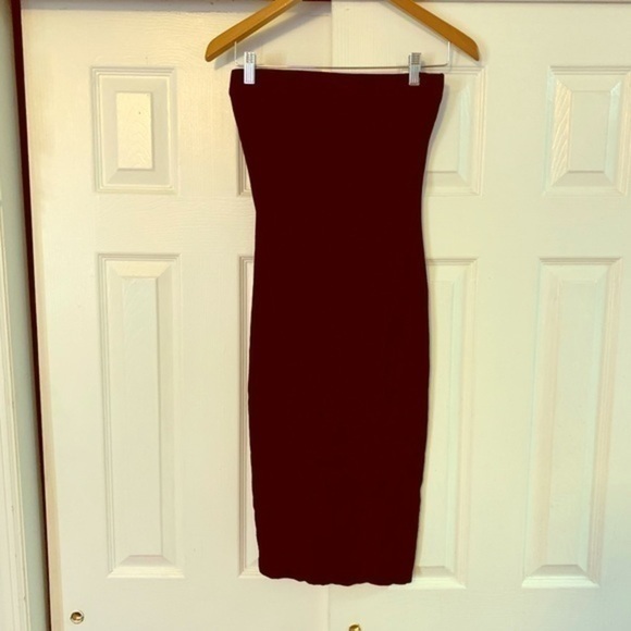 Black Tube Top Strapless Dress Small - Picture 1 of 5